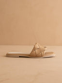 The Darla | Almond Woven Slide Sandal