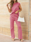Best of Both Worlds Top and Pants Knit Set-Pants-Rae Collective, Women's Online Fashion Boutique Located in Phoenix, Arizona (Scottsdale Area)