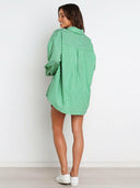 Bon Voyage Striped Button Down Top & Shorts Set-2 Piece Outfit Sets-Rae Collective, Women's Online Fashion Boutique Located in Phoenix, Arizona (Scottsdale Area)