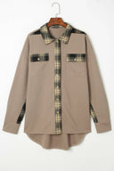 Plaid Button Down Collared Jacket-Rae Collective, Women's Online Fashion Boutique Located in Phoenix, Arizona (Scottsdale Area)