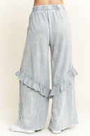 J.HER Mineral Wash Eyelet Pocket Ruffle Pants-Rae Collective, Women's Online Fashion Boutique Located in Phoenix, Arizona (Scottsdale Area)
