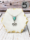 Heart Slab & Bow Necklace-Necklaces-Rae Collective, Women's Online Fashion Boutique Located in Phoenix, Arizona (Scottsdale Area)