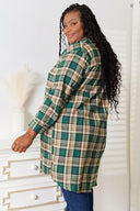 Mandy Plaid Collared Neck Long Sleeve Shirt-Rae Collective, Women's Online Fashion Boutique Located in Phoenix, Arizona (Scottsdale Area)