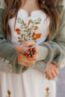 Kristyn's Orange Spiny Oyster Blossom Ring | PREORDER-Cluster Rings-Rae Collective, Women's Online Fashion Boutique Located in Phoenix, Arizona (Scottsdale Area)
