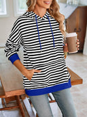 Lovelet Drawstring Striped Long Sleeve Hoodie-Rae Collective, Women's Online Fashion Boutique Located in Phoenix, Arizona (Scottsdale Area)