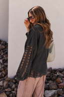 POL Lace Jean Jacket
