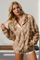 Checkered Long Sleeve Fuzzy Jacket-Jackets-Rae Collective, Women's Online Fashion Boutique Located in Phoenix, Arizona (Scottsdale Area)