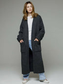 Pocketed Open Front Dropped Shoulder Cardigan-Rae Collective, Women's Online Fashion Boutique Located in Phoenix, Arizona (Scottsdale Area)