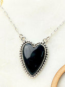 Long Heart Stone Slab Necklace MADE TO ORDER-Necklaces-Rae Collective, Women's Online Fashion Boutique Located in Phoenix, Arizona (Scottsdale Area)