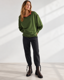 Oversized Drop Shoulder Pullover Sweatshirt