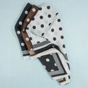 Classic Charm Polka Dot Satin Square Scarf