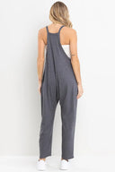 Solid Harem Jumpsuit with Pockets-Jumpsuits & Rompers-Rae Collective, Women's Online Fashion Boutique Located in Phoenix, Arizona (Scottsdale Area)