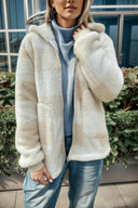 Full Size Plaid Long Sleeve Hooded Coat-Cardigans-Rae Collective, Women's Online Fashion Boutique Located in Phoenix, Arizona (Scottsdale Area)