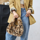 Wild Texture Plush Statement Hobo Bag-Pre order