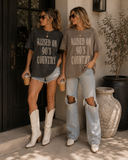 Raised on 90's Country Mineral Washed Graphic Tee