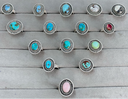 One Of A Kind Classic Stone Slab Rings-Ring Sizers-Krush Kandy, Women's Online Fashion Boutique Located in Phoenix, Arizona (Scottsdale Area)