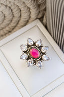 Krush Exclusive Krystal Stone Flower Rings-Rae Collective, Women's Online Fashion Boutique Located in Phoenix, Arizona (Scottsdale Area)