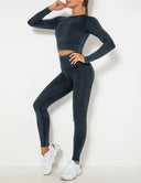 Seamless Long Sleeve Top and Legging Set-workout-Rae Collective, Women's Online Fashion Boutique Located in Phoenix, Arizona (Scottsdale Area)