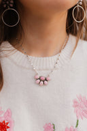 Half Blossom Cluster Pink Conch Necklace | MADE TO ORDER-Necklace-Krush Kandy, Women's Online Fashion Boutique Located in Phoenix, Arizona (Scottsdale Area)