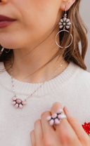 Kristyn's Blossom Hoop Earrings | MADE TO ORDER-Hoop Earrings-Rae Collective, Women's Online Fashion Boutique Located in Phoenix, Arizona (Scottsdale Area)