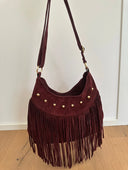 Ella Suede Fringe Crossbody Bag