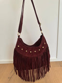 Ella Suede Fringe Crossbody Bag