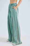 Boho Breeze Lace Flare Pants