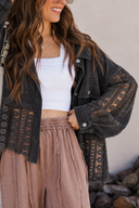 POL Lace Jean Jacket