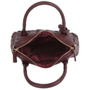 Woven Faux Leather Satchel-Purses & Bags-Krush Kandy, Women's Online Fashion Boutique Located in Phoenix, Arizona (Scottsdale Area)