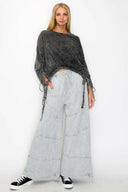 Wander Free Mineral Washed Boho Sweatshirt-Bottoms-Rae Collective, Women's Online Fashion Boutique Located in Phoenix, Arizona (Scottsdale Area)