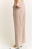 MineralWash Floral Daisy trim Pants-PANTS-Rae Collective, Women's Online Fashion Boutique Located in Phoenix, Arizona (Scottsdale Area)