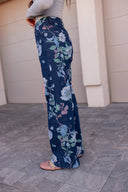 Dreamy Floral Wide Leg Denim Pants-Denim-Krush Kandy, Women's Online Fashion Boutique Located in Phoenix, Arizona (Scottsdale Area)