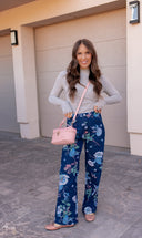 Dreamy Floral Wide Leg Denim Pants-Denim-Rae Collective, Women's Online Fashion Boutique Located in Phoenix, Arizona (Scottsdale Area)