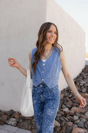 Kancan High-Rise Floral Flare Jeans-Denim-Krush Kandy, Women's Online Fashion Boutique Located in Phoenix, Arizona (Scottsdale Area)