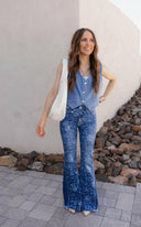Kancan High-Rise Floral Flare Jeans-Denim-Krush Kandy, Women's Online Fashion Boutique Located in Phoenix, Arizona (Scottsdale Area)
