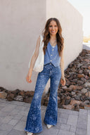 Kancan High-Rise Floral Flare Jeans-Denim-Krush Kandy, Women's Online Fashion Boutique Located in Phoenix, Arizona (Scottsdale Area)