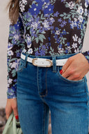Floral Fantasy: Mesh Fitted Long Sleeve (3 Options!)-Long Sleeve Tops-Rae Collective, Women's Online Fashion Boutique Located in Phoenix, Arizona (Scottsdale Area)