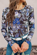 Floral Fantasy: Mesh Fitted Long Sleeve (3 Options!)-Long Sleeve Tops-Krush Kandy, Women's Online Fashion Boutique Located in Phoenix, Arizona (Scottsdale Area)