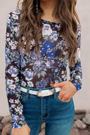 Floral Fantasy: Mesh Fitted Long Sleeve (3 Options!)-Long Sleeve Tops-Rae Collective, Women's Online Fashion Boutique Located in Phoenix, Arizona (Scottsdale Area)