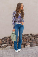 Floral Fantasy: Mesh Fitted Long Sleeve (3 Options!)-Long Sleeve Tops-Rae Collective, Women's Online Fashion Boutique Located in Phoenix, Arizona (Scottsdale Area)