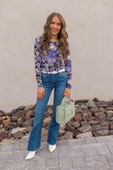 Floral Fantasy: Mesh Fitted Long Sleeve (3 Options!)-Long Sleeve Tops-Rae Collective, Women's Online Fashion Boutique Located in Phoenix, Arizona (Scottsdale Area)