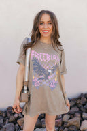 Free Bird Vintage Graphic Boyfriend Fit Tee-Graphic Tees-Krush Kandy, Women's Online Fashion Boutique Located in Phoenix, Arizona (Scottsdale Area)