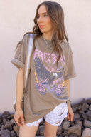 Free Bird Vintage Graphic Boyfriend Fit Tee-Graphic Tees-Krush Kandy, Women's Online Fashion Boutique Located in Phoenix, Arizona (Scottsdale Area)