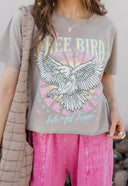 Free Bird World Tour Graphic Tee | MADE TO ORDER-Graphic Tees-Rae Collective, Women's Online Fashion Boutique Located in Phoenix, Arizona (Scottsdale Area)