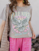 Free Bird World Tour Graphic Tee | MADE TO ORDER-Graphic Tees-Rae Collective, Women's Online Fashion Boutique Located in Phoenix, Arizona (Scottsdale Area)
