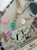 All You Got Enamel Star and Moon Pendant Magnetic Necklace-Necklaces-Krush Kandy, Women's Online Fashion Boutique Located in Phoenix, Arizona (Scottsdale Area)