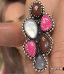 Kristyn's Cluster Crawler Stone Ring-Crawler Rings-Rae Collective, Women's Online Fashion Boutique Located in Phoenix, Arizona (Scottsdale Area)