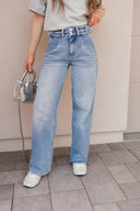 KANCAN Blue Lagoon Wide Leg Kancan Jeans-Denim-Krush Kandy, Women's Online Fashion Boutique Located in Phoenix, Arizona (Scottsdale Area)