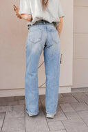 KANCAN Blue Lagoon Wide Leg Kancan Jeans-Denim-Rae Collective, Women's Online Fashion Boutique Located in Phoenix, Arizona (Scottsdale Area)