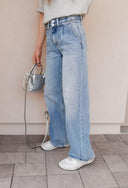 KANCAN Blue Lagoon Wide Leg Kancan Jeans-Denim-Rae Collective, Women's Online Fashion Boutique Located in Phoenix, Arizona (Scottsdale Area)
